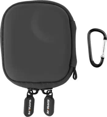 Çantë mbrojtëse Sunnylife ON-B0101 Mini Case për DJI Osmo Nano, PU+EVA, e zezë, me karabinë