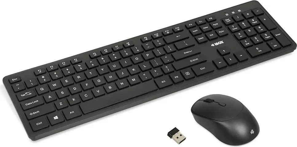 Set tastierë + maus IBOX Workstation Pro Kit, Wireless, i zi - 1
