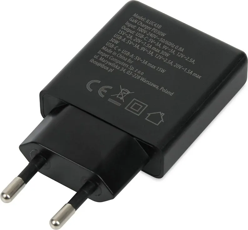 Karikues muri iBOX C-43 Slim GaN PD30W, i zi - 4