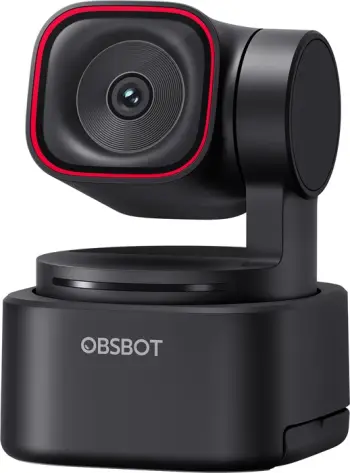 Webcam OBSBOT Tiny 3 Lite 4K 30fps / 1080p 120fps, AI tracking, 3 mikrofonë, zezë (set me kabllo USB-C dhe adapter USB-A)