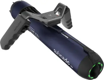 Skuter nënujore Waydoo Subnado Lite, bateri 98Wh, 3 shpejtësi + cruise, thellësi 60 m, blu e errët, set me aksesorë