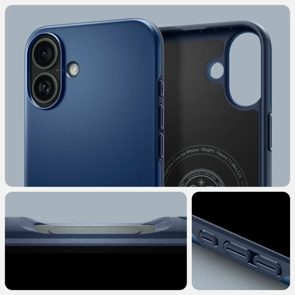 Mbështjellës Spigen Thin Fit MagSafe për iPhone 16, Kaltër - 10