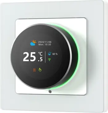 Termostat i mençur Wi‑Fi Avatto WT20R-EH-16A-W-WiFi, për ngrohje në dysheme elektrike, 16A, Tuya Smart Life, i bardhë