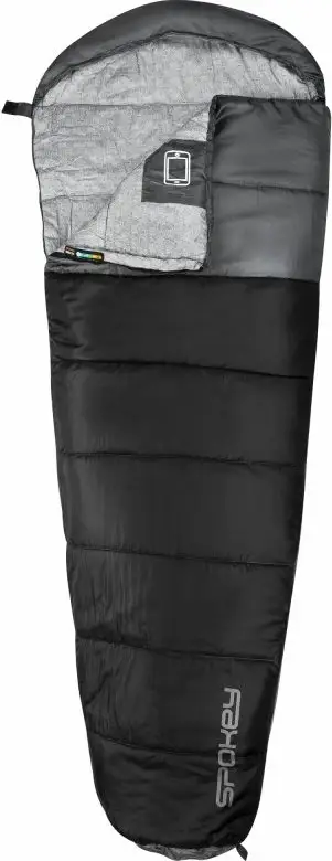 Çantë gjumi Spokey Mummy NORDIC 250, 230x80x50cm, e zezë
