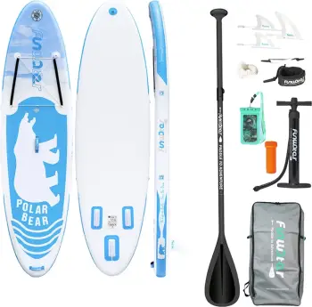 Dërrasë SUP me fryrje FunWater SUPFW07A 320×83×15 cm, set me aksesorë, blu
