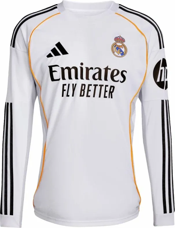 Fanellë e gjatë për meshkuj adidas Real Madrid 25/26, e bardhë - 2