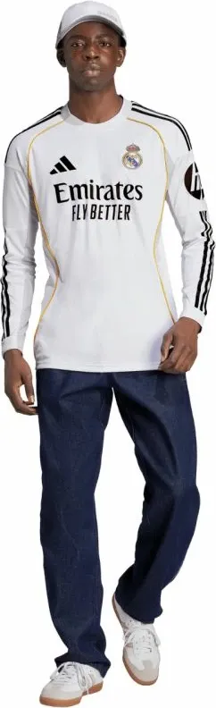 Fanellë e gjatë për meshkuj adidas Real Madrid 25/26, e bardhë - 7