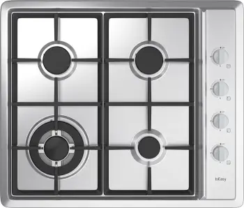 Pllakë gatimi me gaz IsEasy MGBS-604D, 4 vatra, inox 59 cm, silver