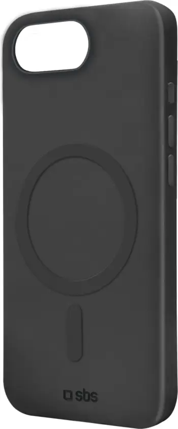 Mbështjellës SBS Instinct Mag për iPhone 16e/17e, MagSafe, TPU + mikrofibër, 20 g, i zi