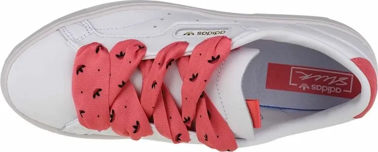 Këpucë adidas Sleek për femra, të bardha - 3