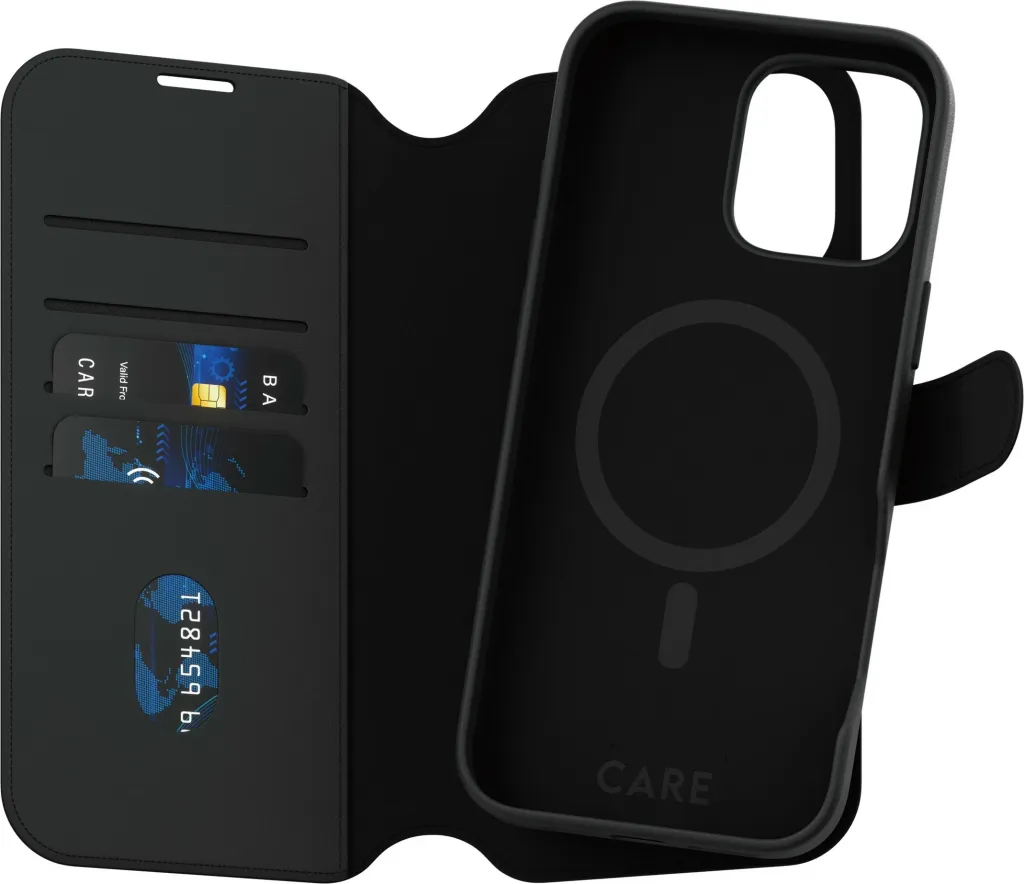 Mbështjellës PanzerGlass CARE Case Feature Tango 2-in-1 Wallet për iPhone 16 Pro Max, e zezë - 1