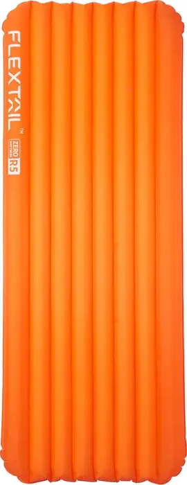 Dyshek i fryrë kampingu Flextail Zero Mattress R05 Regular L, R-value 5.6, 4-sezonal, 183x65 cm, portokalli