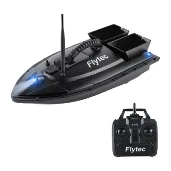 Varkë karremi për peshkim Flytec 2011-5, bateri 12000mAh, 2 hoperë, LED, e zezë
