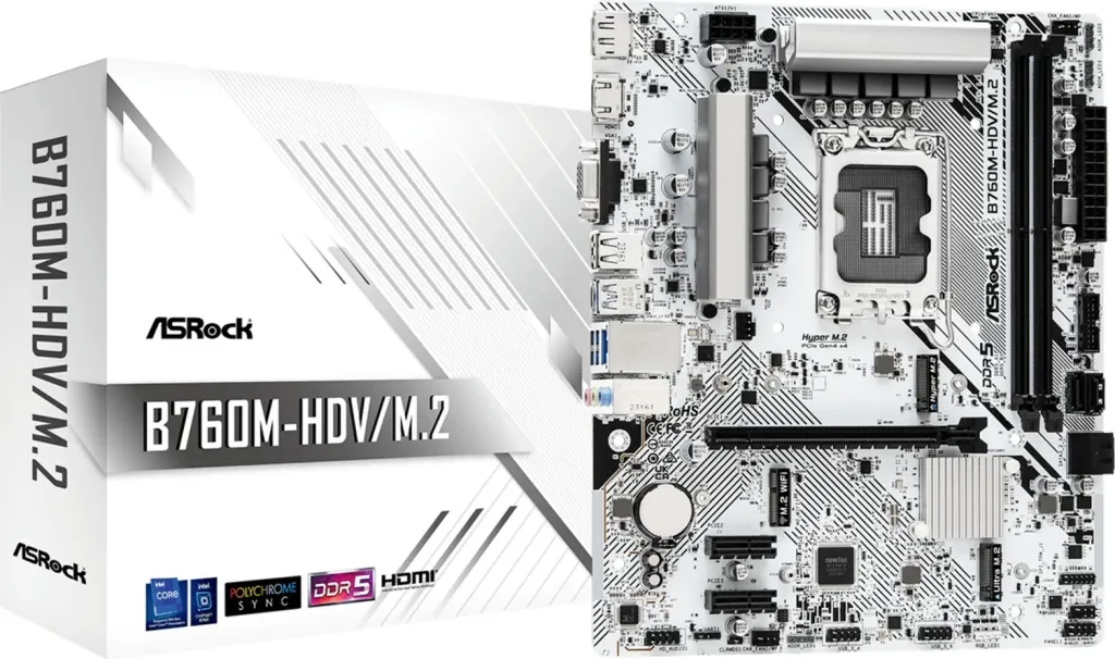Pllakë amë Asrock B760M-HDV/M.2, Socket LGA 1700, micro ATX - 1