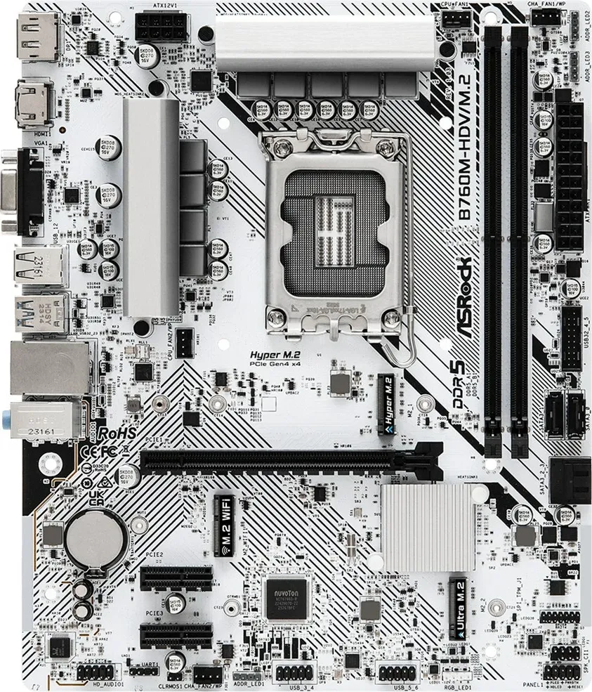 Pllakë amë Asrock B760M-HDV/M.2, Socket LGA 1700, micro ATX - 2