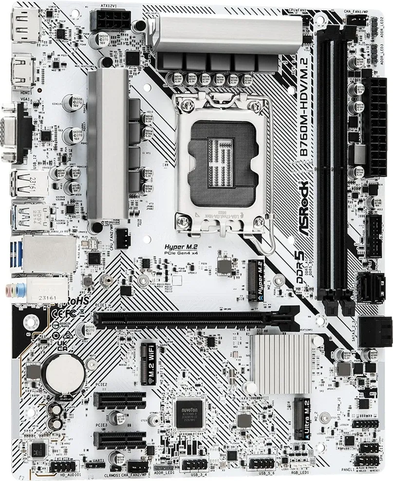 Pllakë amë Asrock B760M-HDV/M.2, Socket LGA 1700, micro ATX - 4