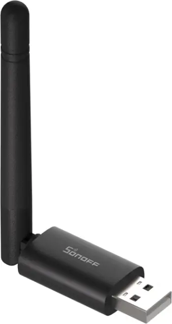 Gateway ZigBee/Thread USB Sonoff Dongle-LMG21 EFR32MG21, antenë e rregullueshme, 0.5 m kabllo zgjatues, gri e errët