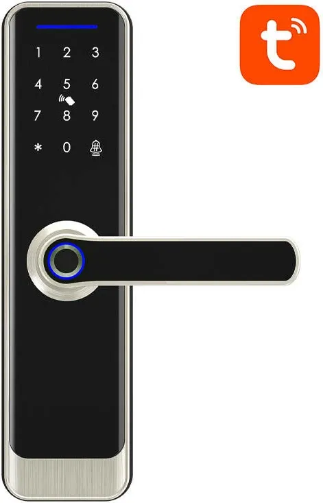 Bravë inteligjente digjitale Avatto ZSDL-A270-S-ALI-5572 ZigBee 3.0, argjendtë - 1