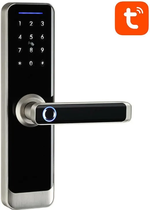 Bravë inteligjente digjitale Avatto ZSDL-A270-S-ALI-5572 ZigBee 3.0, argjendtë - 3