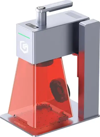 Gravurues lazer, Longer Nano Pro 12W, 12 W, zonë pune 100×100 mm, Wi‑Fi/USB, gri/portokalli, set