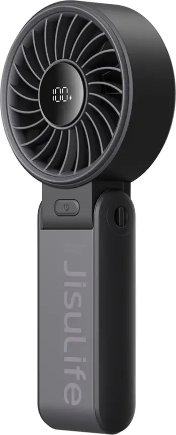 Ventilator dore Jisulife Life7 3600mAh USB-C, 5 shpejtësi, i zi