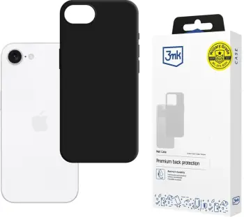 Mbështjellës 3mk Matt Case për Apple iPhone 16e / SE 4, Zi
