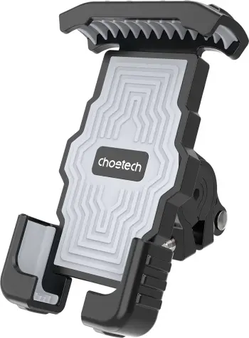 Mbajtëse telefoni për biçikletë Choetech H067, e rregullueshme 4.7-7\", rrotullim 360°, montim në timon, Gri