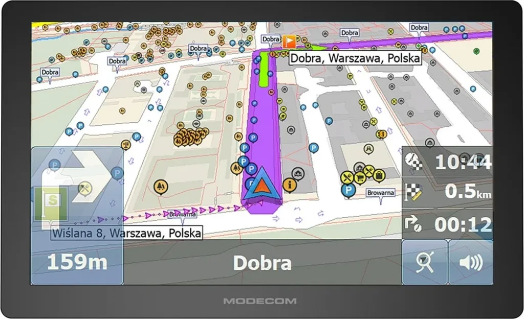 Navigacion për vetura MODECOM FreeWAY CX 9.4, Harta të Evropës, E zezë - 1