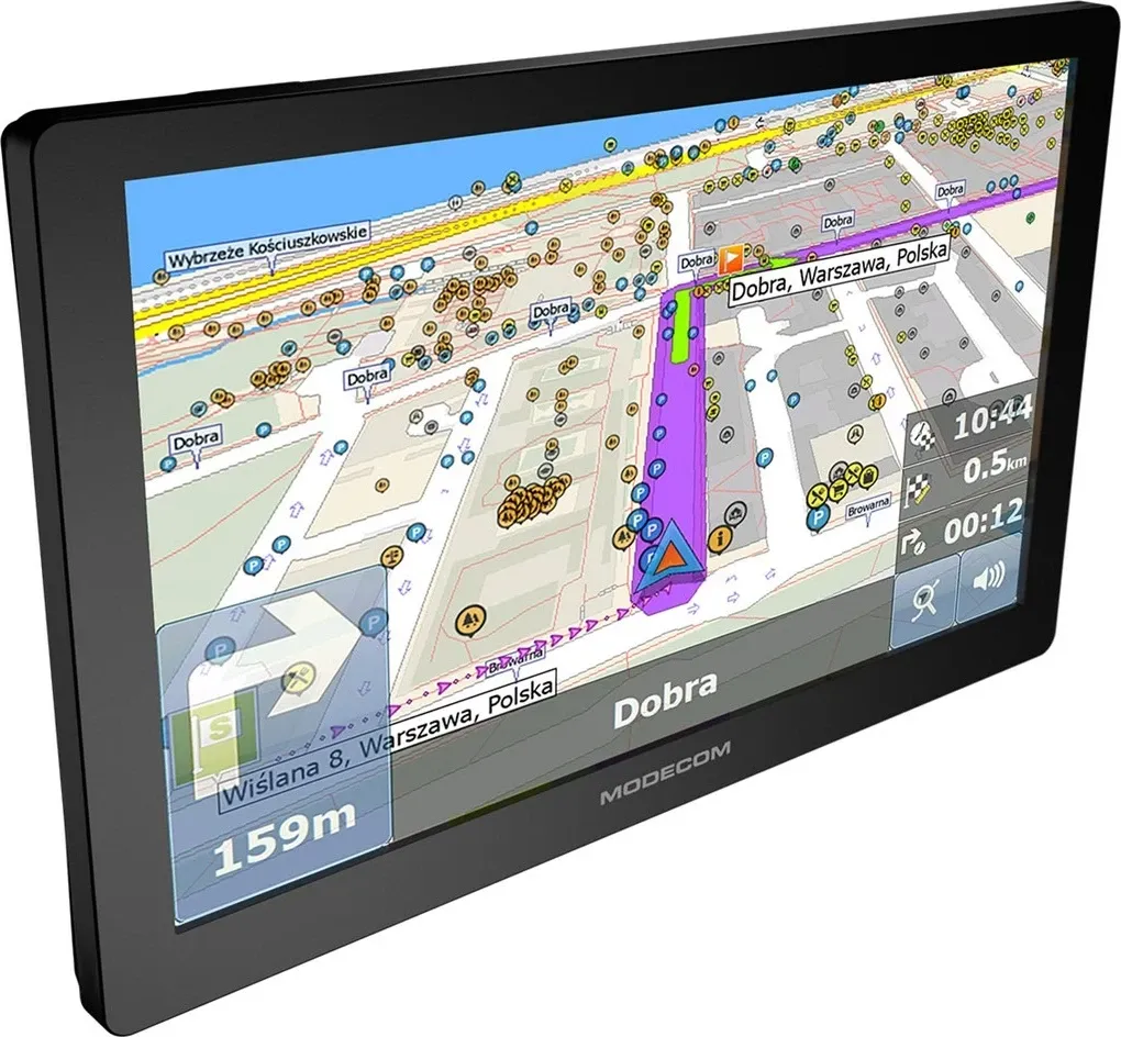 Navigacion për vetura MODECOM FreeWAY CX 9.4, Harta të Evropës, E zezë - 2