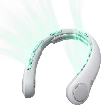 Ventilator qafe Jisulife Neck Fan 4 5000mAh USB-C, gri