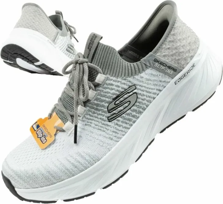 Atlete për meshkuj Skechers, të bardha dhe gri - 1