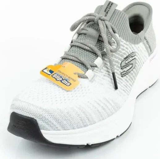 Atlete për meshkuj Skechers, të bardha dhe gri - 3