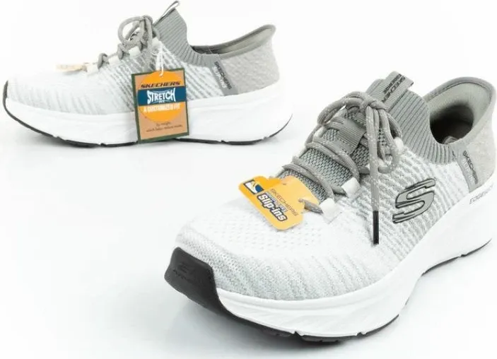 Atlete për meshkuj Skechers, të bardha dhe gri - 8