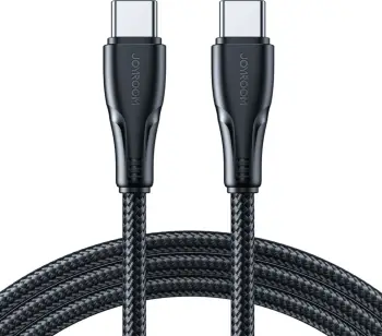 Kabllo USB-C në USB-C, Joyroom, S-A11 Surpass, 60W PD, 0.25 m, USB 2.0 480 Mbps, e zezë