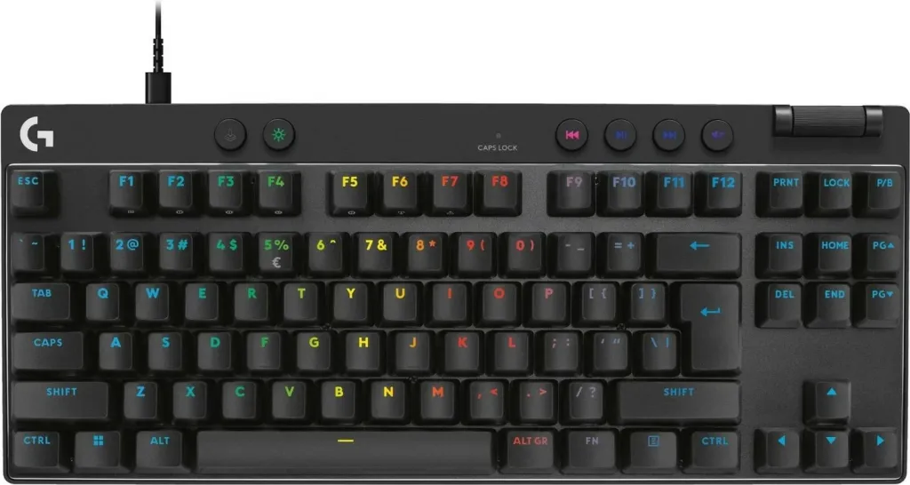 Tastierë Logitech G Pro X TKL Rapid, RGB, e zezë - 1
