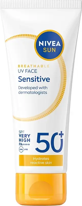 Krem për fytyrë Nivea Sun Sensitive Skin SPF50+ për femra, 40ml