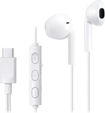 Kufje JVC HA-FR17UC, USB Type-C, me kabllo, Bardhë