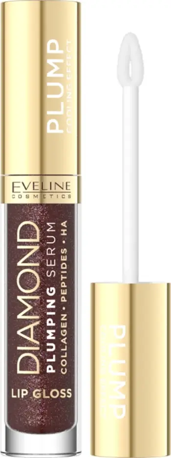 Gloss për buzë Eveline Cosmetics Diamond High Shine Serum 25 Chocolate për femra 5ml
