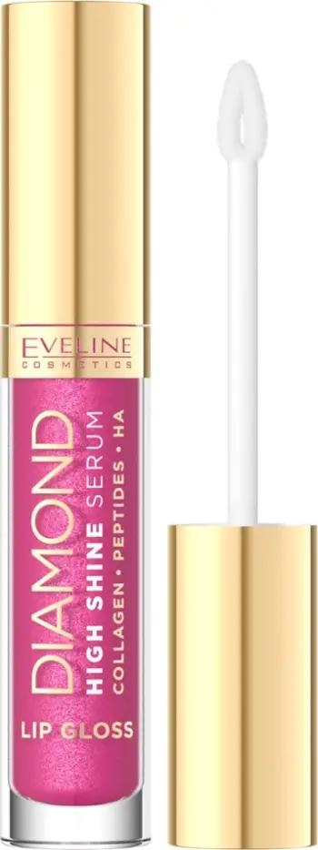 Gloss për buzë Eveline Cosmetics Diamond High Shine Serum 19 Fuchsia për femra 5ml