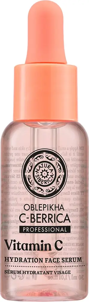 Serum për fytyrë për femra Natura Siberica Oblepikha C-Berrica Hydrating me Vitaminë C dhe Polysaccharides, 30ml