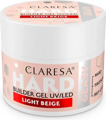 Xhel ndërtues për thonj Claresa Hard&Easy Builder Gel për femra Light Beige 45g