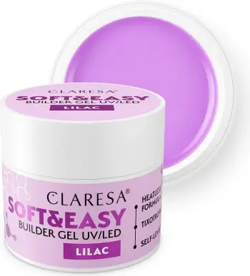 Xhel ndërtues për thonj Claresa Soft&Easy Builder Gel për femra Lilac 12g