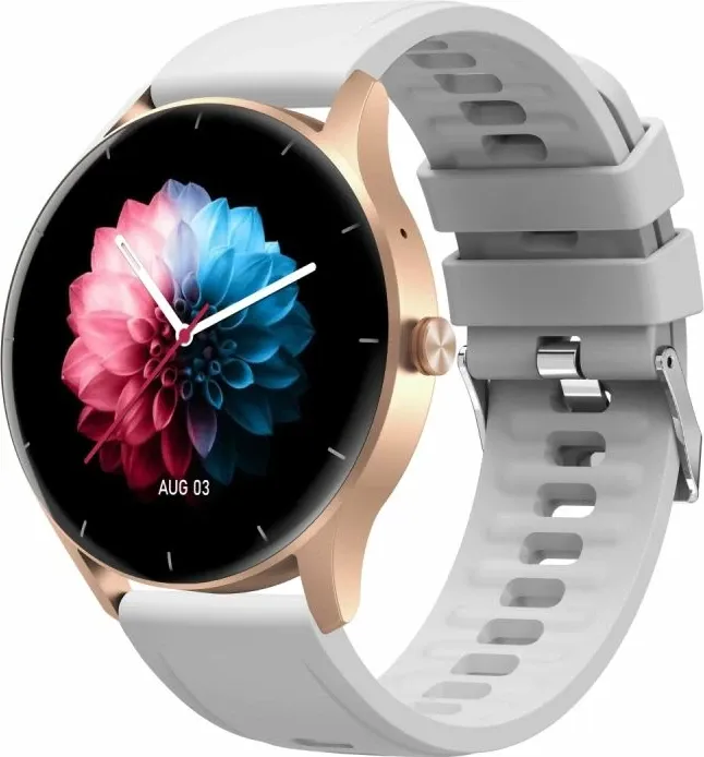 Smartwatch Gravity për femra, rose gold-white - 1