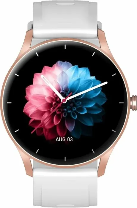 Smartwatch Gravity për femra, rose gold-white - 2