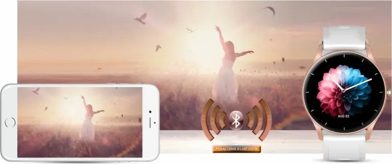 Smartwatch Gravity për femra, rose gold-white - 17