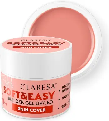 Xhel ndërtues për thonj Claresa Soft&Easy Skin Cover për femra, 12g