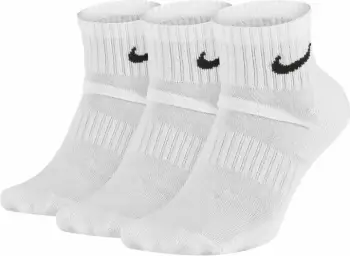 Çorape për stërvitje Nike Everyday Cushion Ankle për meshkuj dhe femra, të bardha