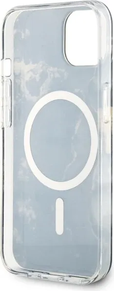 Mbështjellës Guess Golden Marble për iPhone 14 Plus 6.7", MagSafe, zi - 7