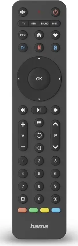 Telekomand Universale për 4 paisje, TV, Blue Ray , Resiver, DVD player