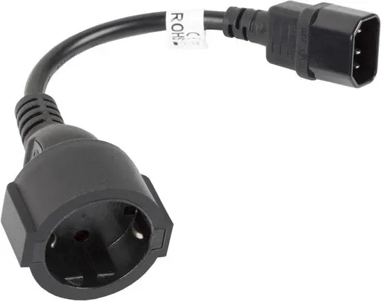Kabllo Lanberg CA-C14E-10CC-0018-BK, e zezë - 1